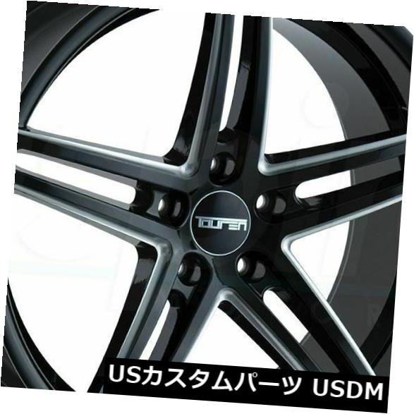 海外輸入ホイール 4-新しい20インチTouren TR73ホイール20x8.5 / 20x10 5x114.3 35/40グロスブラックミルドスタッグ 4-New 20\