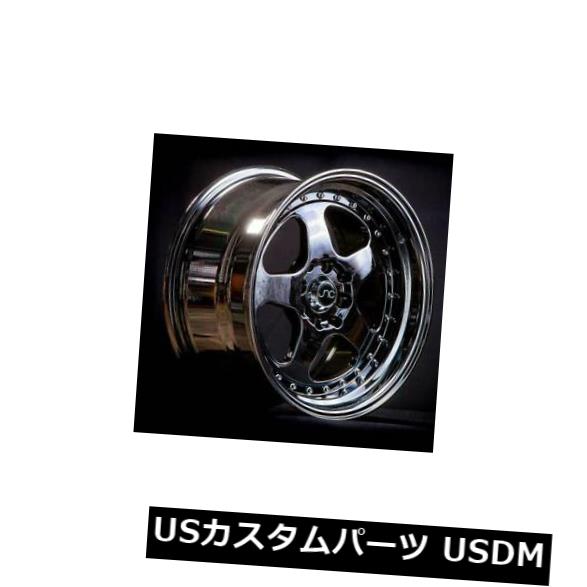 海外輸入ホイール 4-新しい16インチJNC 010 JNC010ホイール16x9 4x100 / 4x114.3 15ブラッククロムリム 4-New 16\