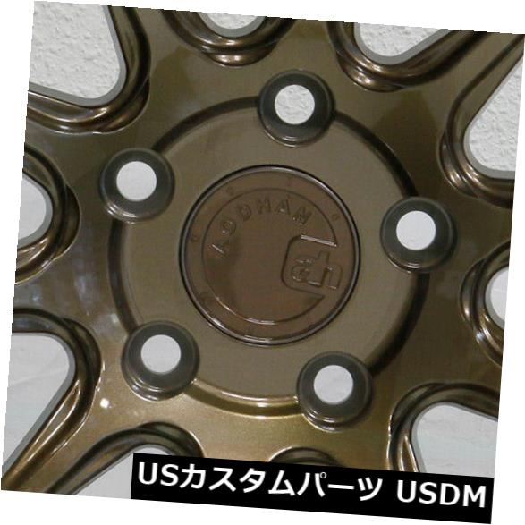 海外輸入ホイール 4-新しい18インチAodhan DS07 DS7ホイール18x9.5 5x100 35ブロンズリム 4-New 18\
