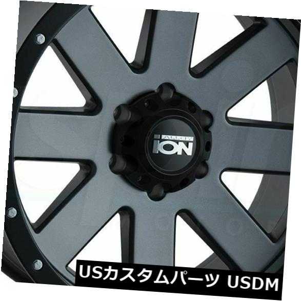海外輸入ホイール 4-新しい20インチイオン134ホイール20x9 8x6.5 / 8x165.1 18マットガンメタルリム 4-New 20\