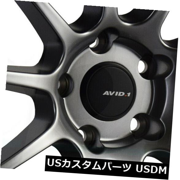 海外輸入ホイール 4-新しい18インチAVID1 AV27ホイール18x9.5 5x114.3 38ハイパーブラックリム 4-New 18" AVID1 AV27 Wheels 18x9.5 5x114.3 38 Hyper Black Rims 【並行輸入品】|カスタムパーツ WORLD倉庫