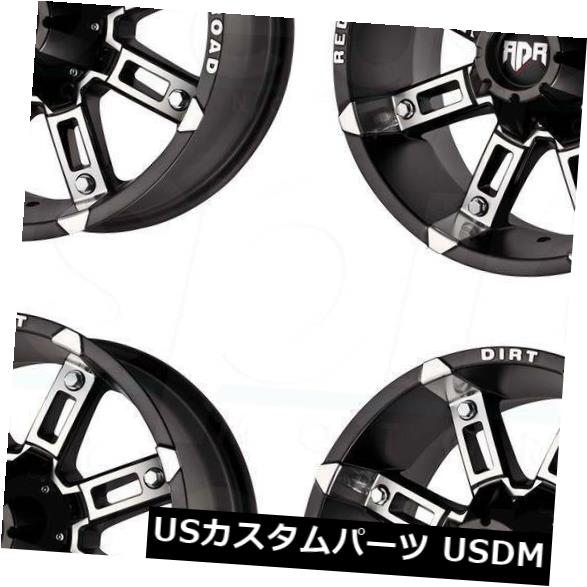 海外輸入ホイール 4-新しい18インチRDR RD06 RD6ホイール18x9 5x5 / 5x127 / 5x13 5 12ブラックマシンリム 4-New 18" RDR RD06 RD6 Wheels 18x9 5x5/5x127/5x135 12 Black Machine Rims 【並行輸入品】|カスタムパーツ WORLD倉庫
