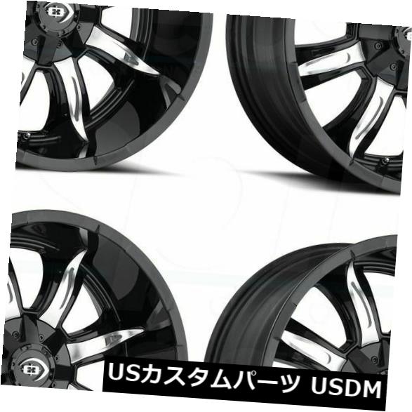 海外輸入ホイール 4-新しい18 "Vision 423 Manic Wheels 18x9 6x135 -12 Black Machined Rims 4-New 18" Vision 423 Manic Wheels 18x9 6x135 -12 Black Machined Rims 【並行輸入品】|カスタムパーツ WORLD倉庫