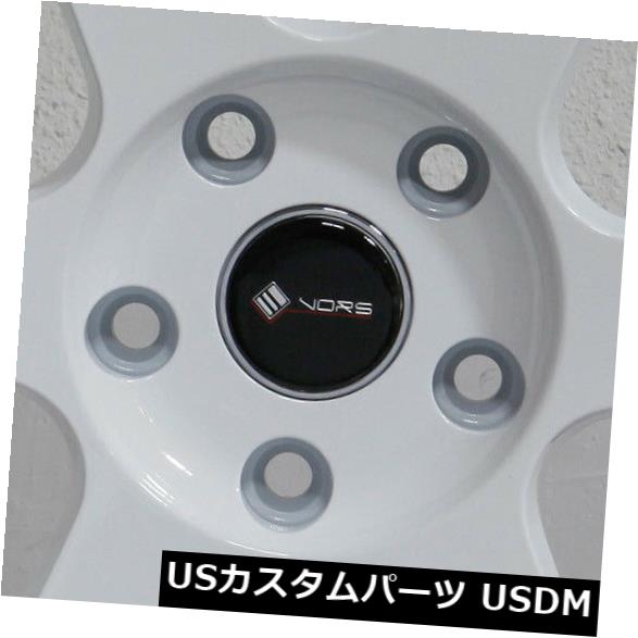 海外輸入ホイール 4-新しい18インチVors TR37ホイール18x9.5 5x112 35ホワイトリム 4-New 18" Vors TR37 Wheels 18x9.5 5x112 35 White Rims 【並行輸入品】｜カスタムパーツ WORLD倉庫