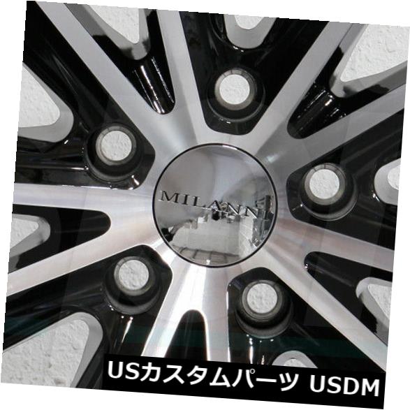海外輸入ホイール 4-新しい18インチMilanni 471スプリンターホイール18x8.5 5x5 / 5x127 38ブラックマシンドリム 4-New 18\