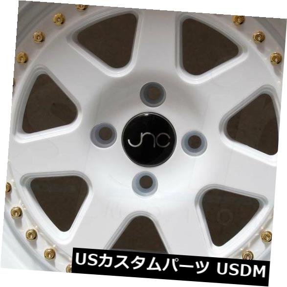 海外輸入ホイール 4-新しい17 "JNC 048 JNC048ホイール17x8 4x100 30ホワイト。リム 4-New 17" JNC 048 JNC048 Wheels 17x8 4x100 30 White. Rims 【並行輸入品】|カスタムパーツ WORLD倉庫