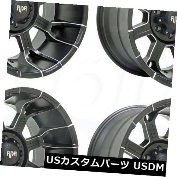 海外輸入ホイール 4-新しい20インチRDR RD11ホイール20x12 6x5.5 / 6x139.7 -44ブラックミルドリム 4-New 20\