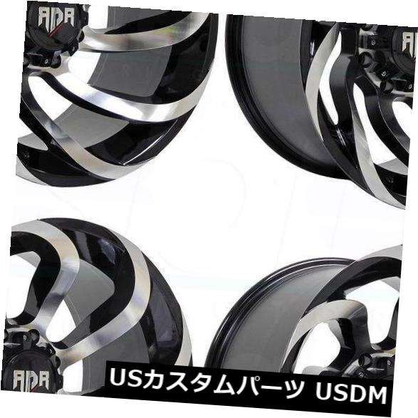 海外輸入ホイール 4-新しい20インチRDR RD15ホイール20x12 5x5 / 5x127 -44ブラックマシンリム 4-New 20\