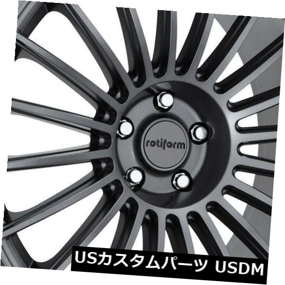 海外輸入ホイール 4-新しい20インチRotiform BUC R154ホイール20x8.5 / 20x10.5 5x112 35/45 GunMetal Staggered 4-New 20\