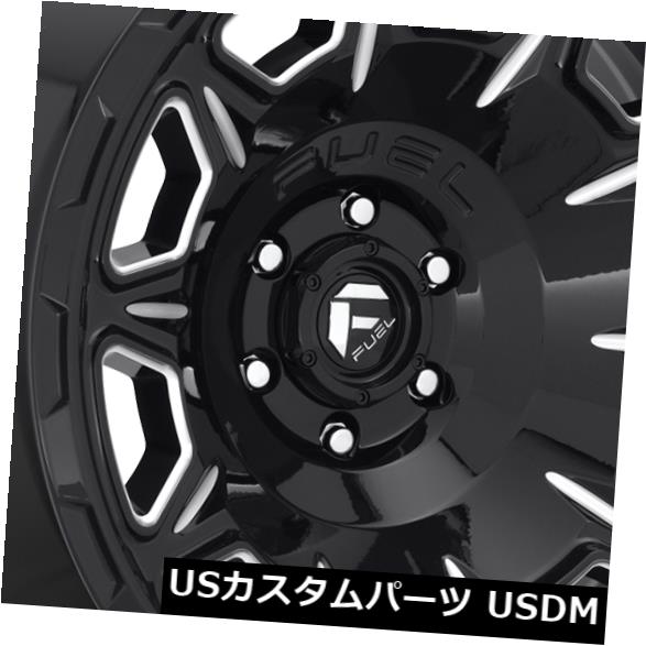 海外輸入ホイール 4-新しい17 "Fuel Vengeance D688 Wheels 17x9 5x5 / 5x127 -12 Black Milled Rims 4-New 17" Fuel Vengeance D688 Wheels 17x9 5x5/5x127 -12 Black Milled Rims 【並行輸入品】｜カスタムパーツ WORLD倉庫