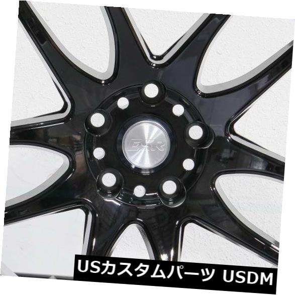 海外輸入ホイール 4-新しい19インチESR SR08 SR8ホイール19x9.5 5x114.3 15グロスブラックリム 4-New 19\