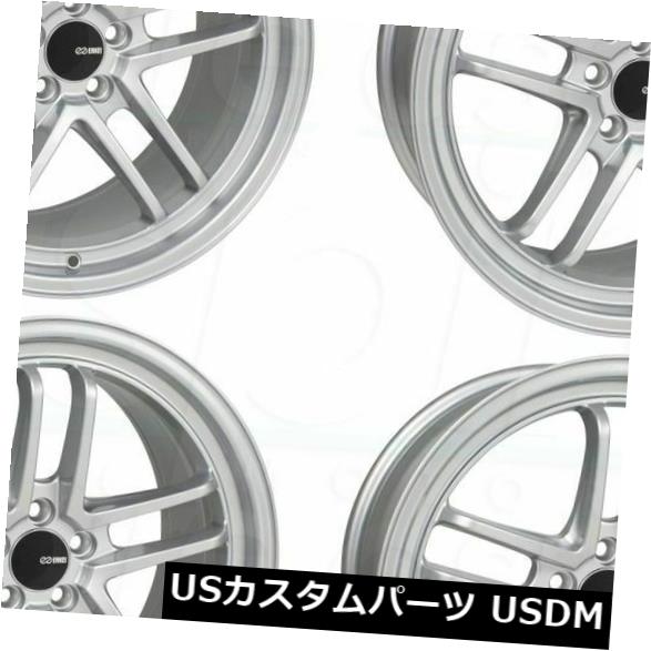 海外輸入ホイール 4-新しい18インチEnkei TSP5ホイール18x8.5 5x114.3 40シルバーペイントリム 4-New 18\
