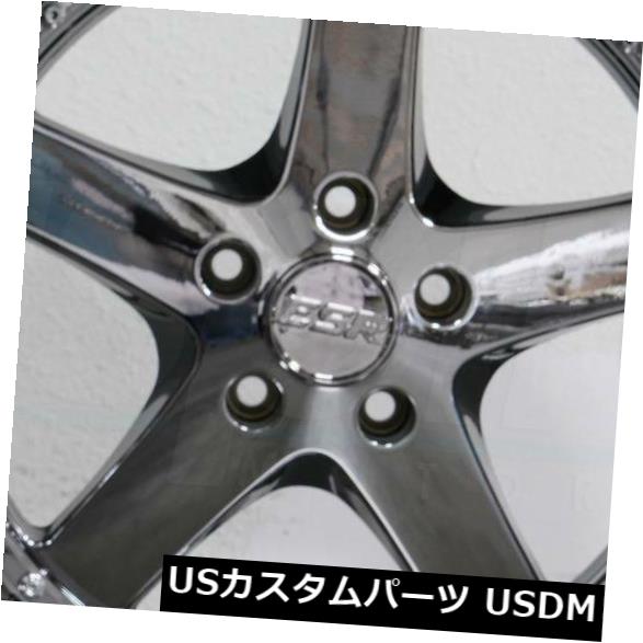 海外輸入ホイール 4-新しい18インチESR SR04 SR4ホイール18x8.5 5x100 30ブラッククロムリム 4-New 18\