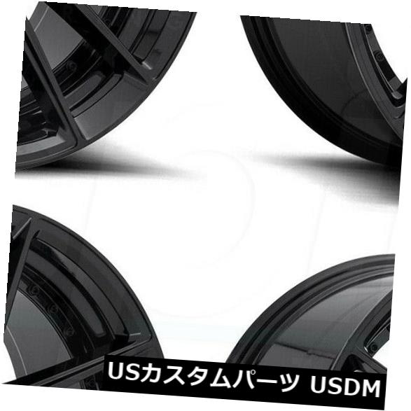海外輸入ホイール 4-新しい18インチニッチDFS M223ホイール18x8 / 18x9.5 5x120 40/35ブラックスタッガードリム 4-New 18" Niche DFS M223 Wheels 18x8/18x9.5 5x120 40/35 Black Staggered Rims 【並行輸入品】|カスタムパーツ WORLD倉庫