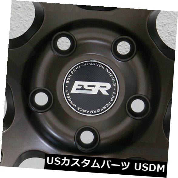 海外輸入ホイール 4-新しい18インチESR RF01 RF1ホイール18x9.5 5x114.3 35ブロンズリム 4-New 18\