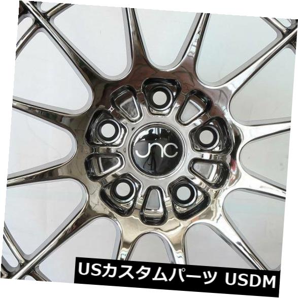 海外輸入ホイール 4-新しい19インチJNC 033 JNC033ホイール19x8.5 5x120 35ブラッククロムリム 4-New 19\