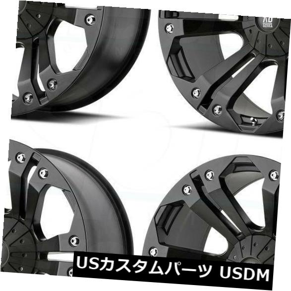 海外輸入ホイール 4-新しい18インチXD XD778モンスターホイール18x9 6x135 / 6x5.5 35マットブラックリム 4-New 18\