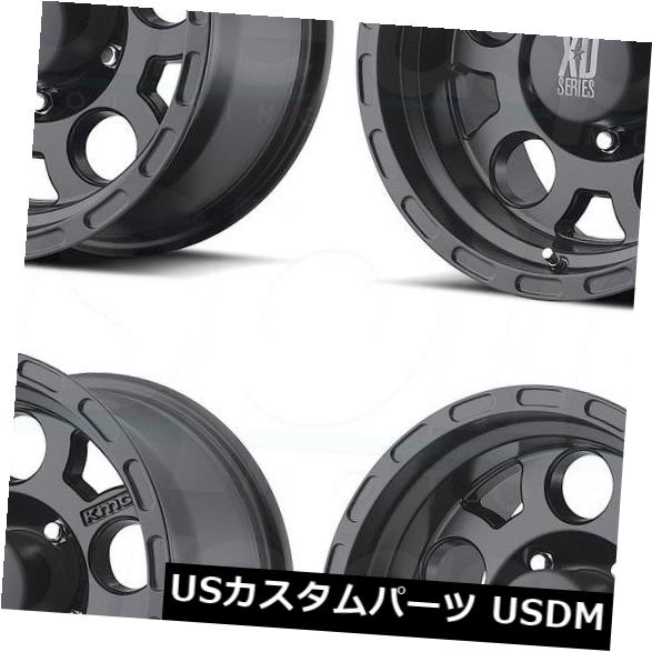 海外輸入ホイール 4-新しい18インチXD XD122エンデューロホイール18x9 6x5.5 / 6x139.7 0マットブラックリム 4-New 18\