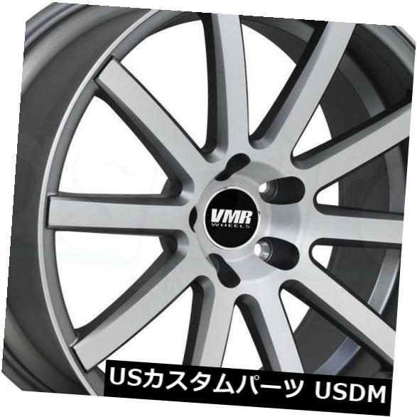 海外輸入ホイール 4-新しい18インチVMR V702ホイール18x8.5 5x120 35ガンメタルブラッシュリム 4-New 18\