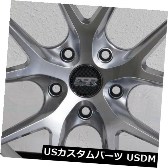 海外輸入ホイール 4-新しい19インチESR RF02 RF2ホイール19x8.5 / 19x10.5 5x120 30/22ハイパーシルバースタガード 4-New 19\