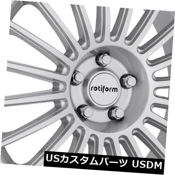 海外輸入ホイール 4-新しい18インチRotiform BUC R153ホイール18x8.5 5x112 45シルバーリム 4-New 18\