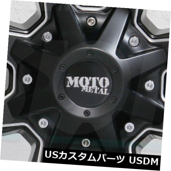 海外輸入ホイール 4-新しい18インチMoto Metal MO970ホイール18x10 8x6.5 / 8x165.1 -24ブラックミルドリム 4-New 18\