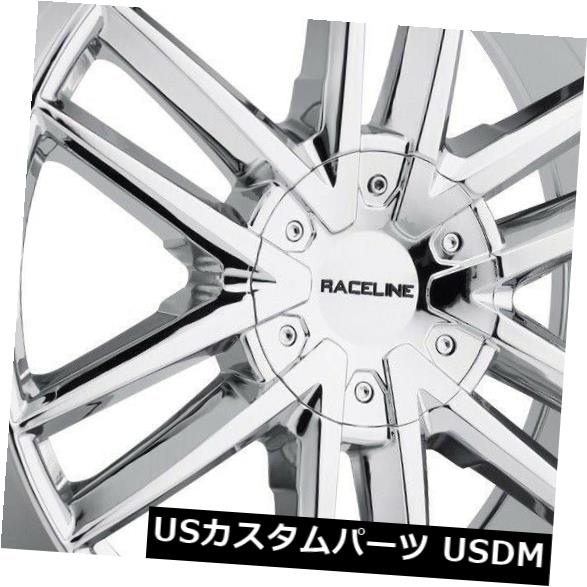 海外輸入ホイール 4-新しい18インチRaceline 158Cインパルスホイール18x8 6x120 / 6x132 35クロームリム 4-New 18\