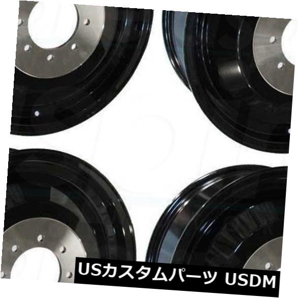 海外輸入ホイール 4-新しい22インチの燃料DualieインナーD501ホイール22x8.25 8x170 116グロスブラックリムマグ 4-New 22\
