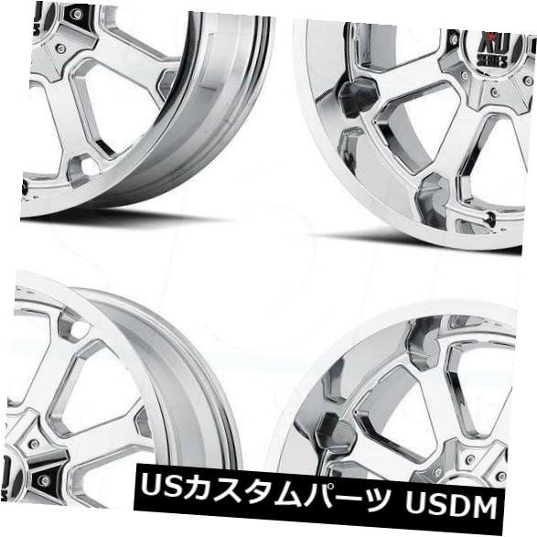 海外輸入ホイール 4-新しい20インチXD XD825バック25ホイール20x10 8x170 -24クロームリム 4-New 20\