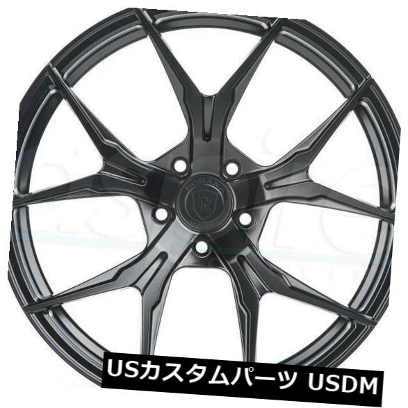 海外輸入ホイール 4-新しい20インチRohana RFX5ホイール20x10 / 20x11 5x112 33/43ブラックスタッガードリム 4-New 20" Rohana RFX5 Wheels 20x10/20x11 5x112 33/43 Black Staggered Rims 【並行輸入品】|カスタムパーツ WORLD倉庫