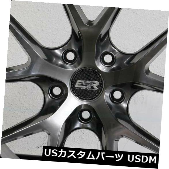 海外輸入ホイール 4-新しい18インチESR RF02 RF2ホイール18x8.5 5x114.3 30ハイパーブラックリム 4-New 18" ESR RF02 RF2 Wheels 18x8.5 5x114.3 30 Hyper Black Rims 【並行輸入品】｜カスタムパーツ WORLD倉庫