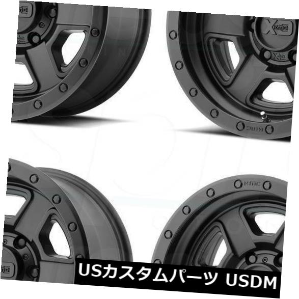 海外輸入ホイール 4-新しい18インチXD XD133 Fusionオフロードホイール18x9 6x135 0サテンブラックリム 4-New 18\