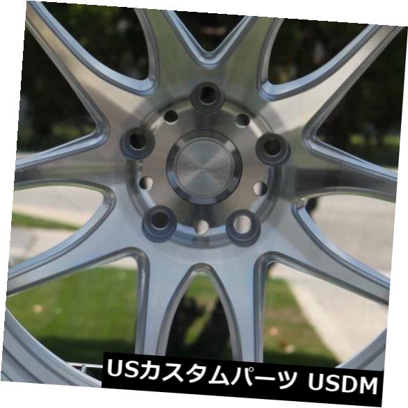 海外輸入ホイール 4-新しい19インチESR SR08 SR8ホイール19x9.5 / 19x10.5 5x114.3 35/22機械加工シルバーStagg 4-New 19" ESR SR08 SR8 Wheels 19x9.5/19x10.5 5x114.3 35/22 Machined Silver Stagg 【並行輸入品】｜カスタムパーツ WORLD倉庫