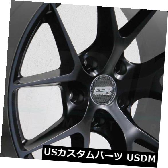 海外輸入ホイール 4-新しい18インチESR RF02 RF2ホイール18x10 5x114.3 25マットブラックリム 4-New 18\