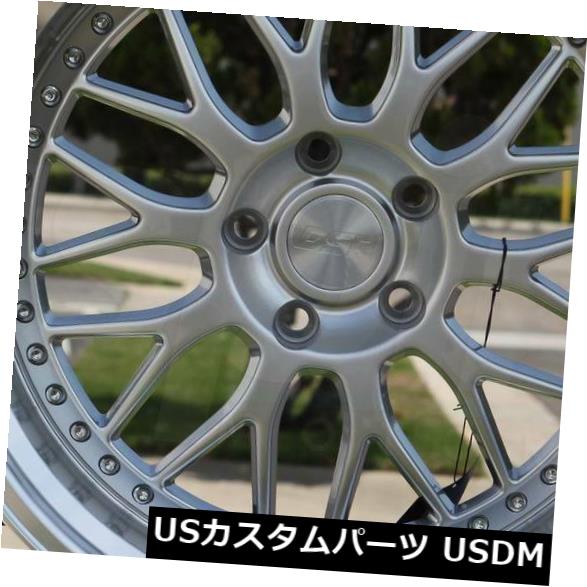海外輸入ホイール 4-新しい20インチESR SR01 SR1ホイール20x9 / 20x10.5 5x114.3 35/40ハイパーシルバースタガード 4-New 20\