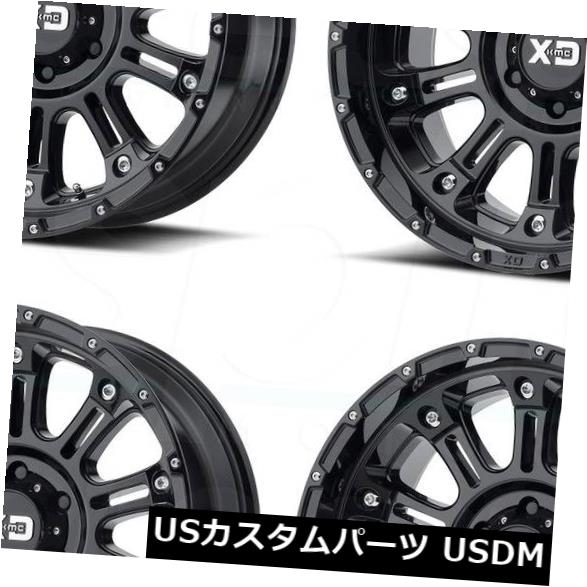 海外輸入ホイール 4-新しい18インチXD XD829ホースホイール18x9 6x135 0グロスブラックリム 4-New 18\