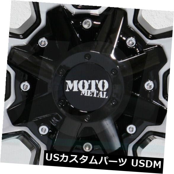 海外輸入ホイール 4-新しい18インチMoto Metal MO970ホイール18x9 8x6.5 / 8x165.1 18ブラックマシンリム 4-New 18\