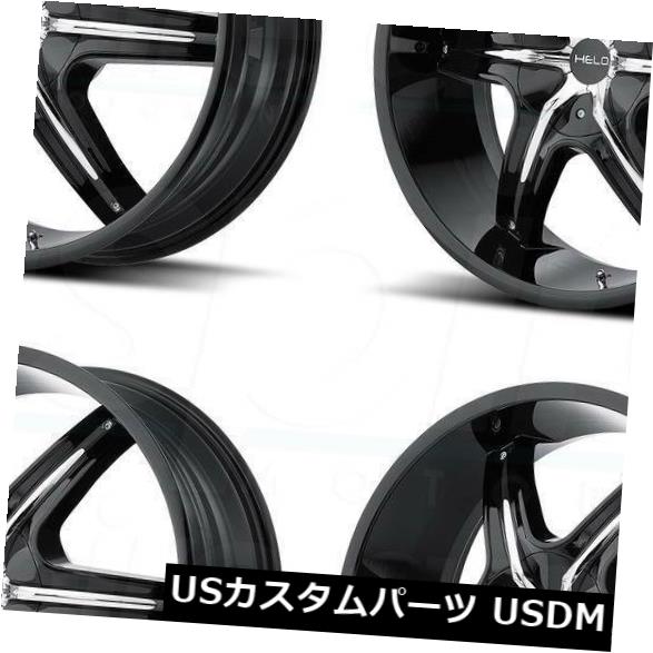 海外輸入ホイール 4-新しい22 "Helo HE891ホイール22x9 6x135 / 6x5.5 35ブラックリム 4-New 22" Helo HE891 Wheels 22x9 6x135/6x5.5 35 Black Rims 【並行輸入品】|カスタムパーツ WORLD倉庫