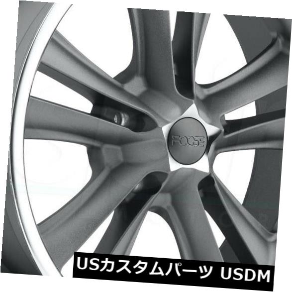 海外輸入ホイール 4-新しい18インチフースナックルF099ホイール18x9.5 5x4.75 / 5x120.6 5 1ガンメタルリム 4-New 18\