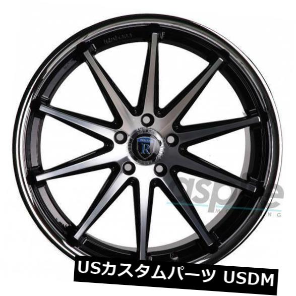 海外輸入ホイール 4-新しい22 "Rohana RC10ホイール22x9 5x120 15マシンブラックリム 4-New 22" Rohana RC10 Wheels 22x9 5x120 15 Machine Black Rims 【並行輸入品】｜カスタムパーツ WORLD倉庫