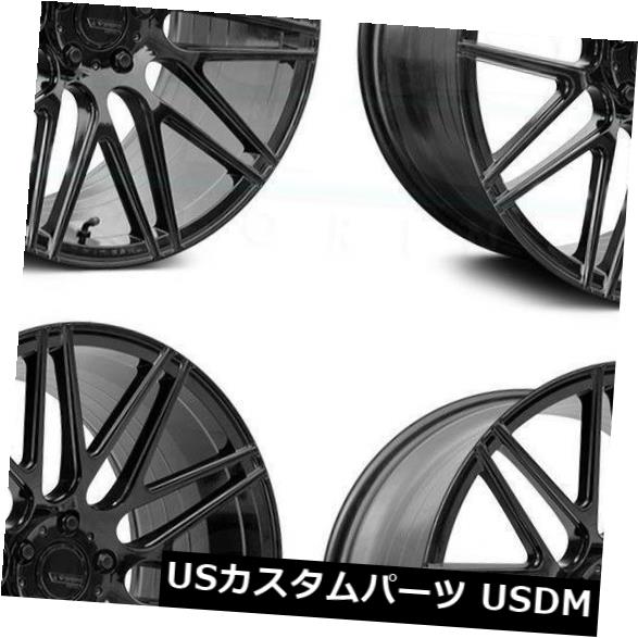 海外輸入ホイール 4-新しい20 "Verde VFF01ホイール20x9 / 20x10.5 5x120 35/42グロスブラックスタッガードリム 4-New 20" Verde VFF01 Wheels 20x9/20x10.5 5x120 35/42 Gloss Black Staggered Rims 【並行輸入品】｜カスタムパーツ WORLD倉庫