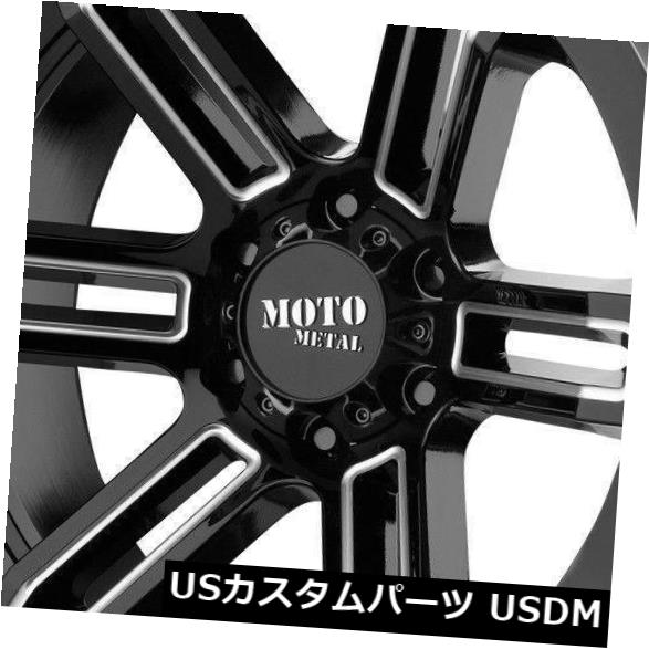 海外輸入ホイール 4-新しい20インチMoto Metal MO991ホイール20x9 8x6.5 / 8x165.1 0ブラックミルドリム 4-New 20\