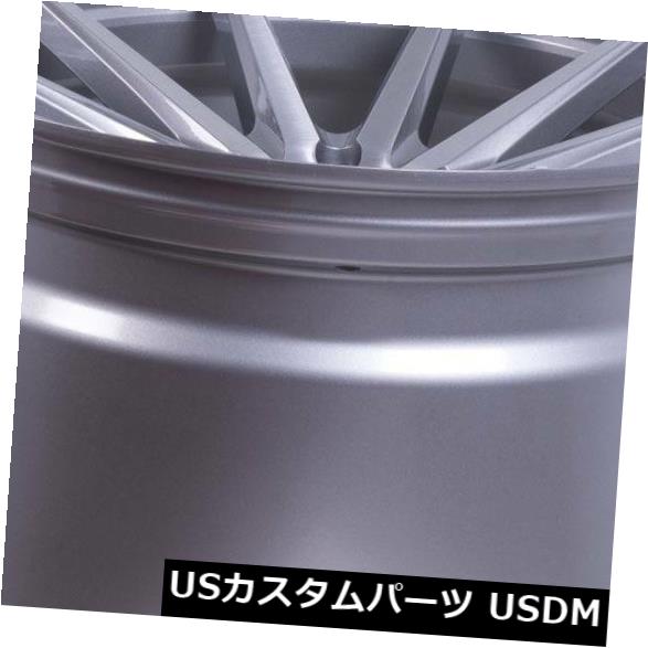 海外輸入ホイール 4-新しい20インチRohana RF1ホイール20x9 / 20x10 5x114.3 25/25チタニウムスタッガードリム 4-New 20\