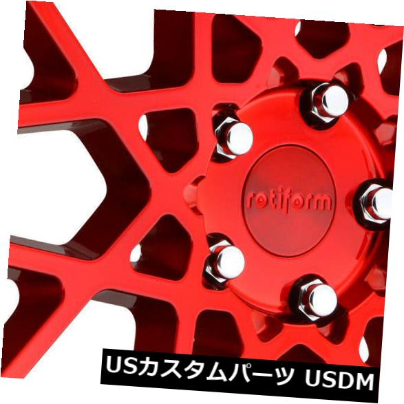 海外輸入ホイール 4-新しい19インチRotiform BLQ R109ホイール19x8.5 5x112 45レッドリム 4-New 19\