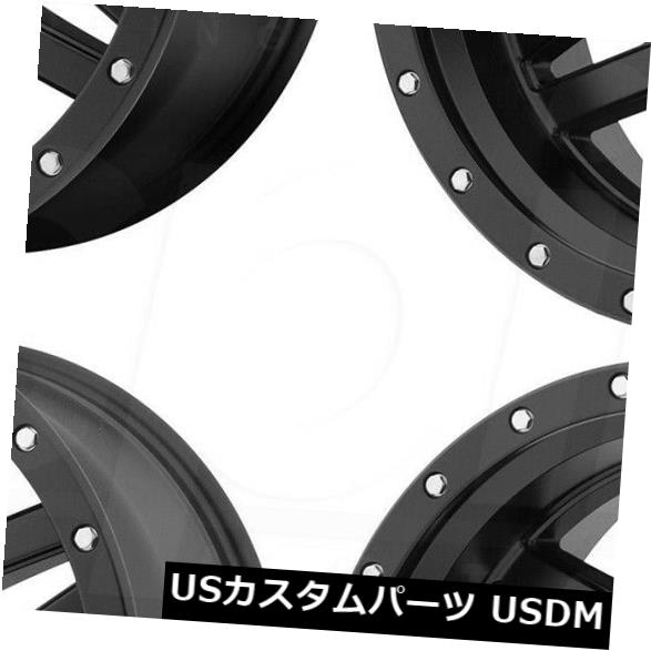 海外輸入ホイール 4-新しい17インチXD XD128マチェーテホイール17x9 5x5 / 5x127 -12ブラックリングリム 4-New 17\