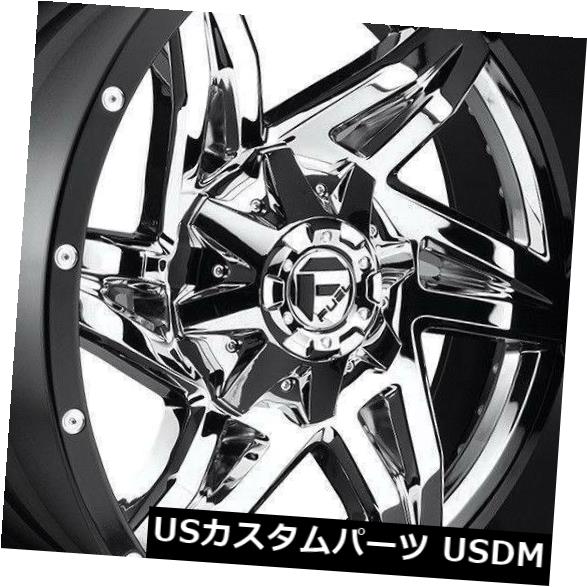 海外輸入ホイール 4-新しい20インチフューエルロッカーD272ホイール20x10 8x170 -18クロームブラックリップリム 4-New 20\