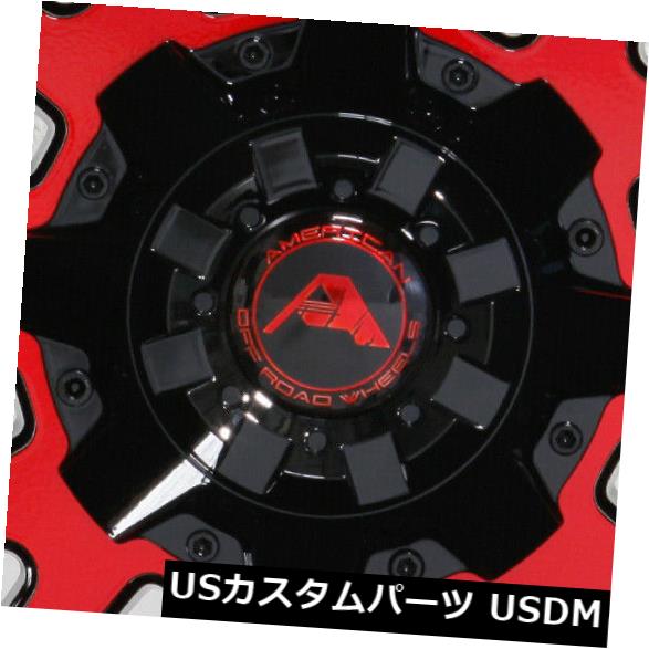 海外輸入ホイール 4-新しい20 "DSF D5ホイール20x12 6x135 / 6x5.5 -44ブラックマシニングレッド 4-New 20" DSF D5 Wheels 20x12 6x135/6x5.5 -44 Black Machined Red 【並行輸入品】|カスタムパーツ WORLD倉庫