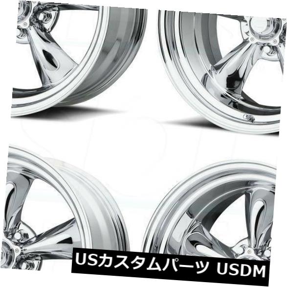 海外輸入ホイール 4-新しい18インチVN615 Torqスラスト1 PCホイール18x8 / 18x9 5x114.3 / 5x4.5 0/0 Chrome Stagg 4-New 18\