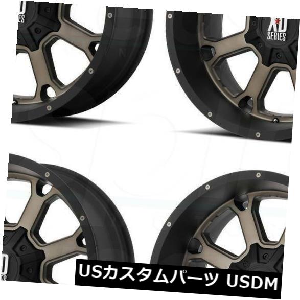 海外輸入ホイール 4-新しい20インチXD XD825バック25ホイール20x12 8x170 -44ブラックティントリム 4-New 20\