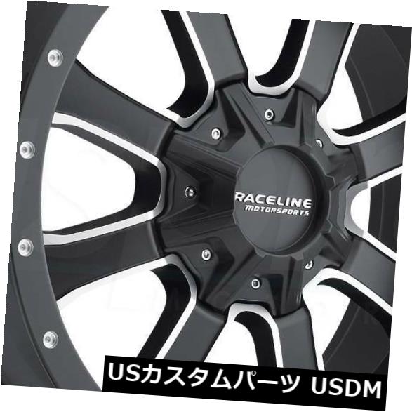海外輸入ホイール 4-新しい20インチRaceline 927MマンバHDホイール20x9 6x4.5 / 6x5.5 18ブラックミルドリム 4-New 20\